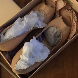 Bcbgeneration pink leather heels ballet slippers